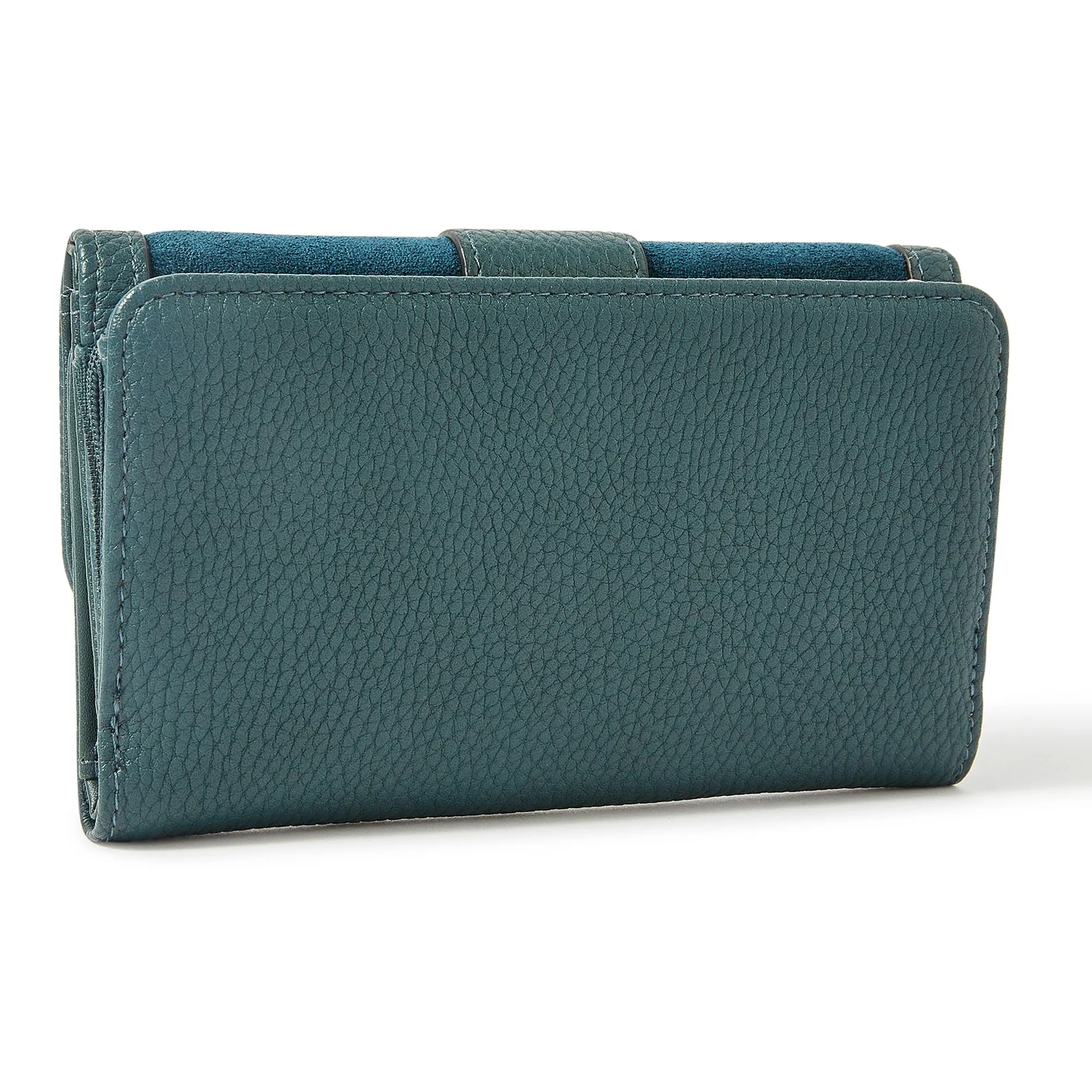 Accessorize London Women's Faux Leather Teal Snaffle Wallet