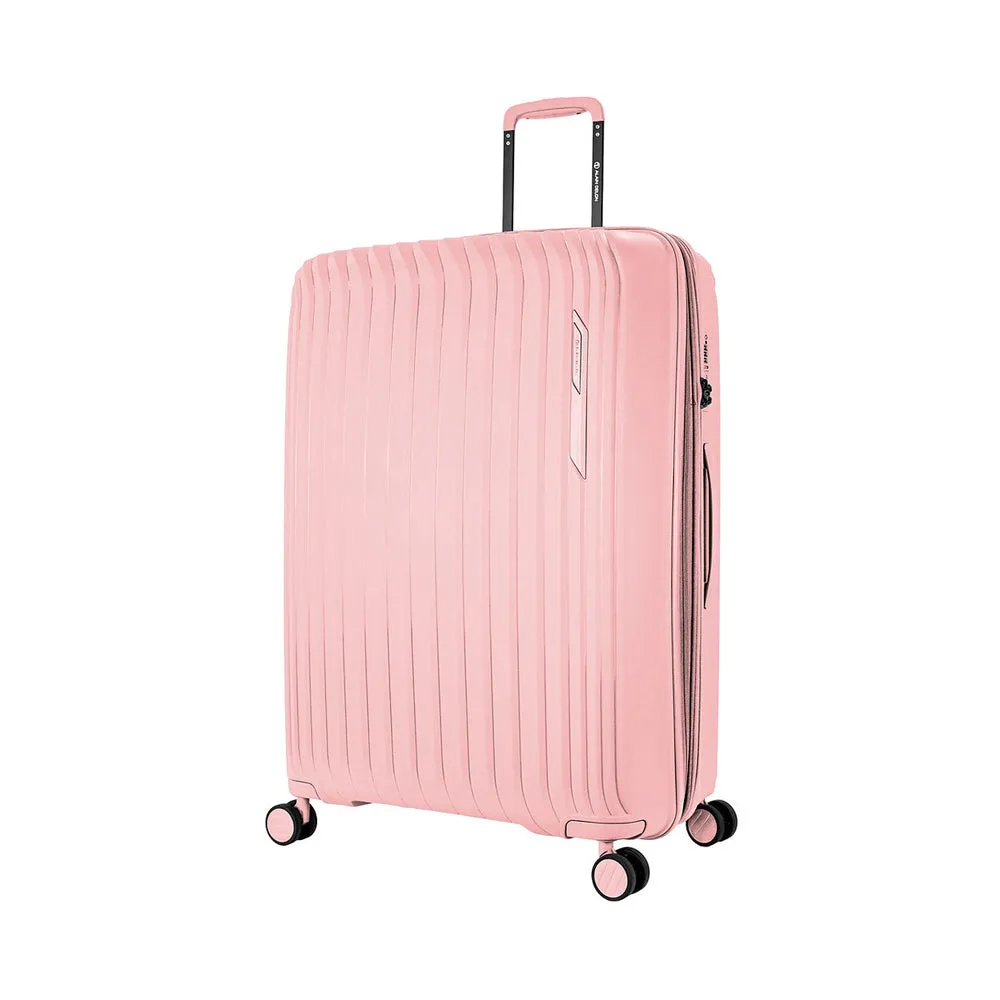 ALAIN DELON AD-1016 28" Polypropylene Double-Wheel Expandable Hard Case Spinner - Pink