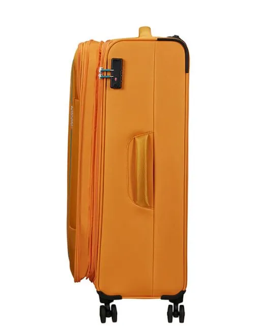 American Tourister Pulsonic 81cm Large Spinner - Expandable | Sunset Yellow