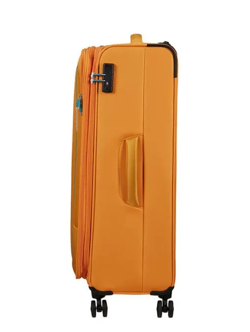 American Tourister Pulsonic 81cm Large Spinner - Expandable | Sunset Yellow