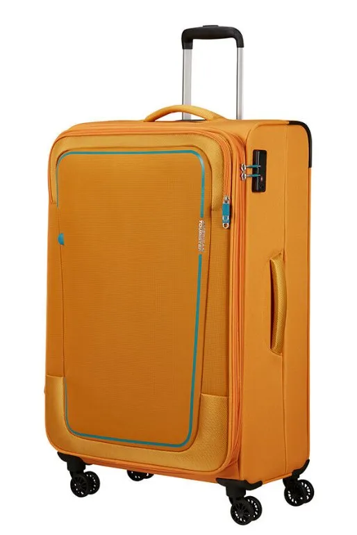 American Tourister Pulsonic 81cm Large Spinner - Expandable | Sunset Yellow