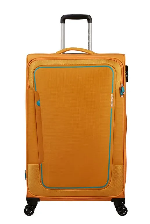 American Tourister Pulsonic 81cm Large Spinner - Expandable | Sunset Yellow