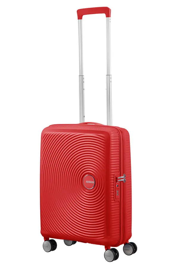 American Tourister Soundbox 55cm Cabin Spinner - Expandable | Coral Red