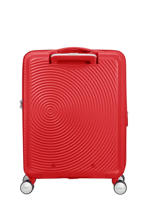 American Tourister Soundbox 55cm Cabin Spinner - Expandable | Coral Red