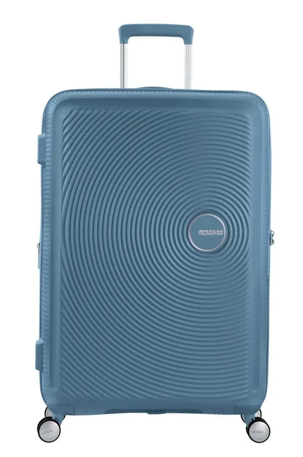 American Tourister Soundbox 77cm Large Spinner - Expandable | Stone Blue