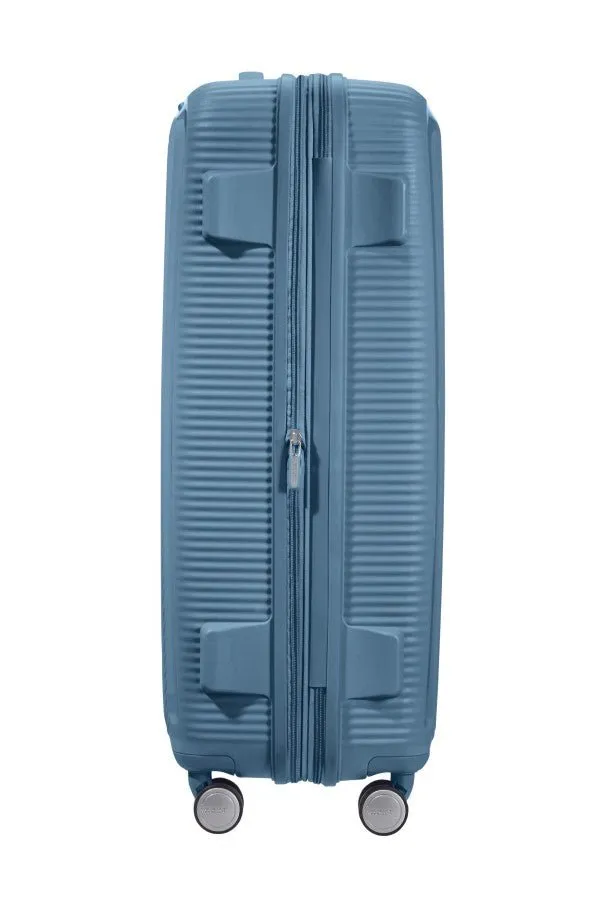 American Tourister Soundbox 77cm Large Spinner - Expandable | Stone Blue