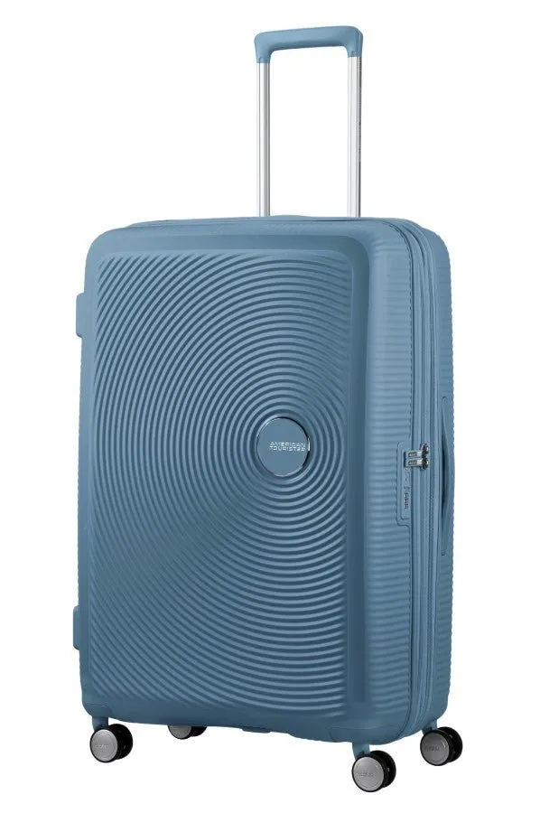 American Tourister Soundbox 77cm Large Spinner - Expandable | Stone Blue