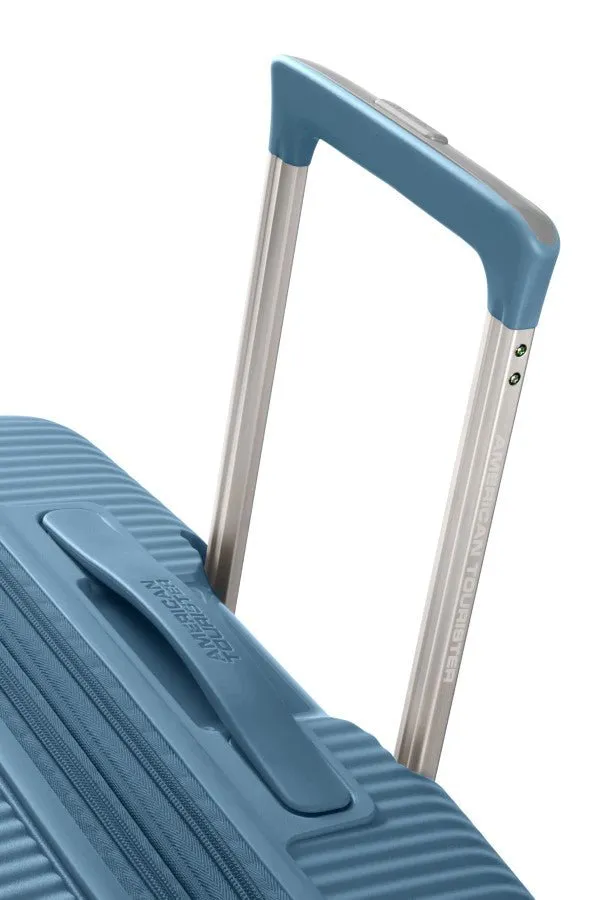 American Tourister Soundbox 77cm Large Spinner - Expandable | Stone Blue