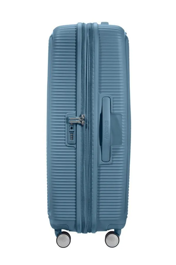 American Tourister Soundbox 77cm Large Spinner - Expandable | Stone Blue