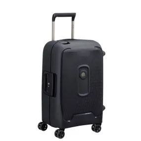 Delsey Moncey MR 55cm Carry On Hardsided Luggage Black