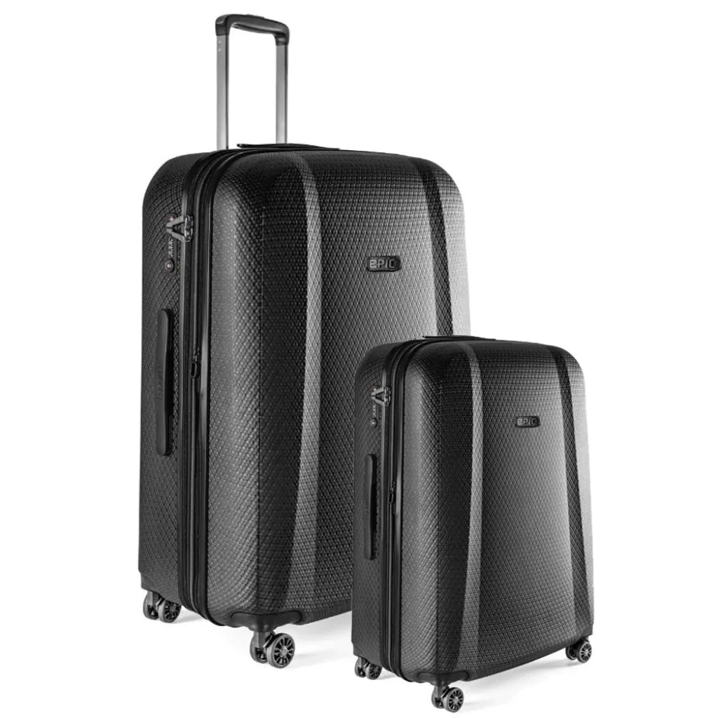 Epic GTO 5.0 - 2 Piece Hardside Luggage Duo - Frozen Black