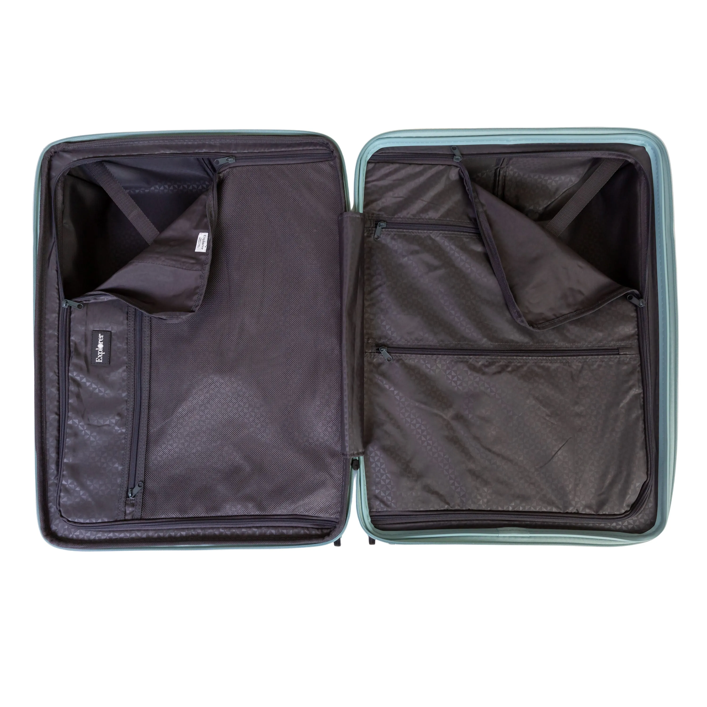 Explorer Breeze Anti-Theft Expandable 2-Piece Luggage Set (Carry-On and Medium)