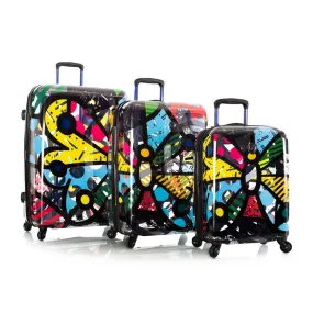 Heys Britto Butterfly Transparent 3pc Spinner Luggage Set