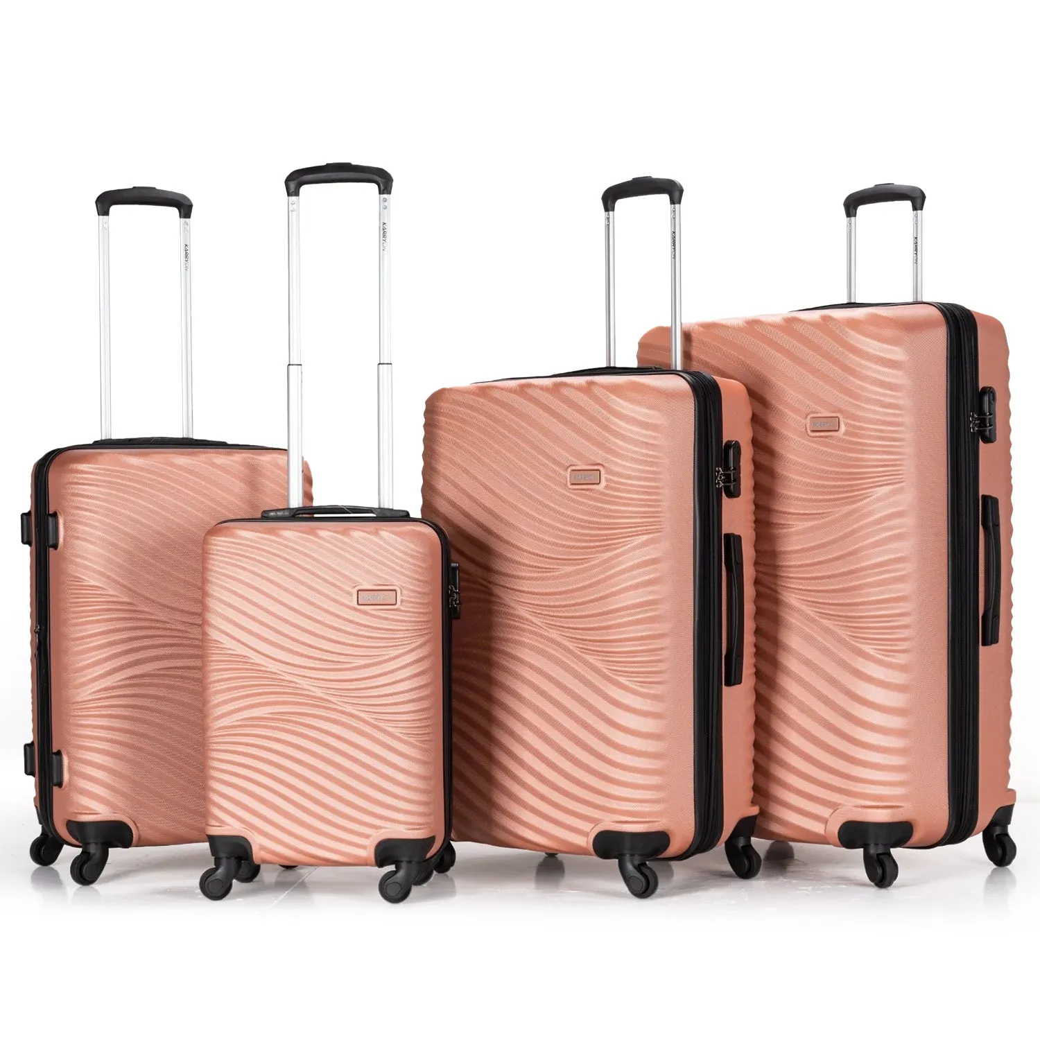 Karry-On Aero Jet Spinner Abs 4Pc Luggage (20/24/28/32")