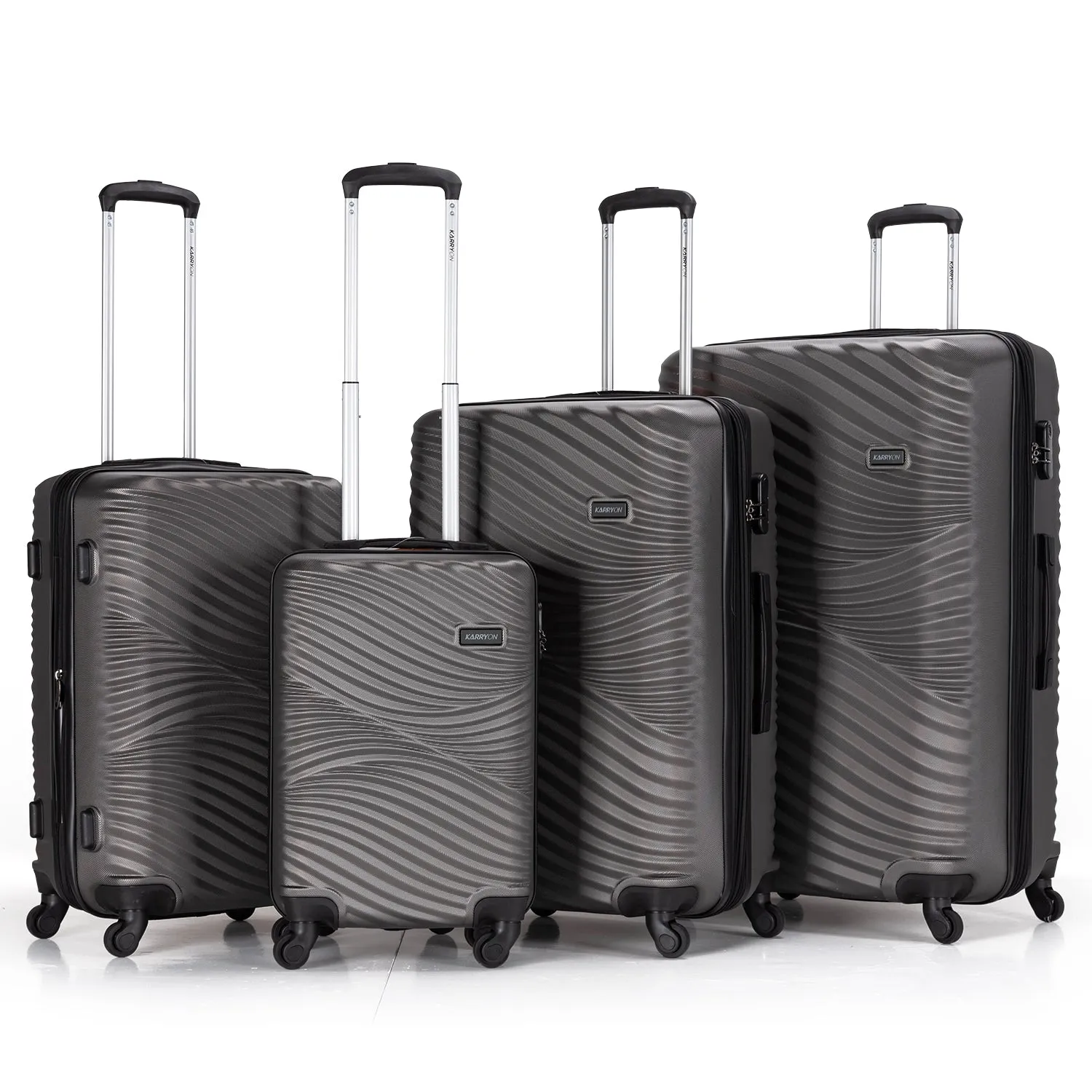 Karry-On Aero Jet Spinner Abs 4Pc Luggage (20/24/28/32")