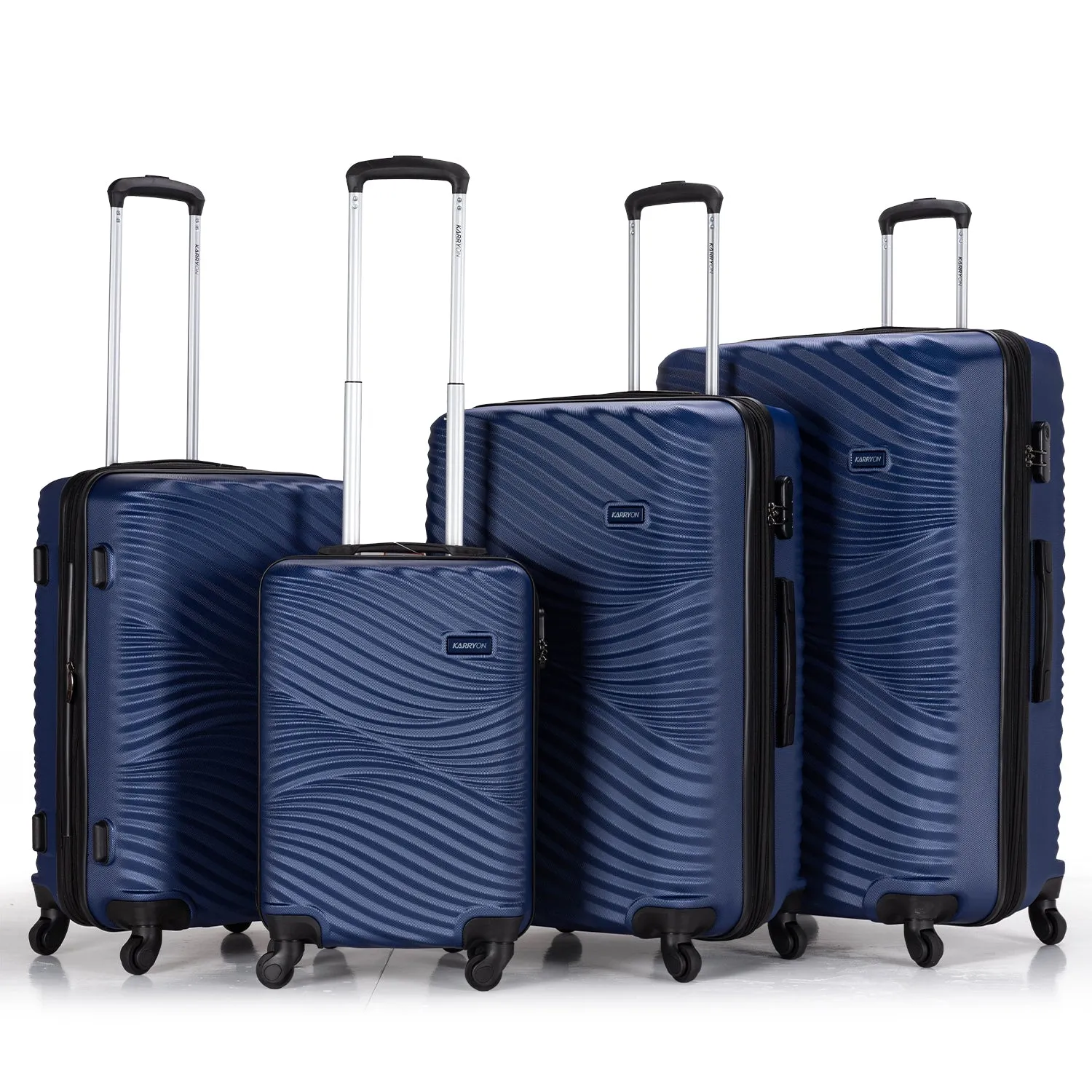 Karry-On Aero Jet Spinner Abs 4Pc Luggage (20/24/28/32")