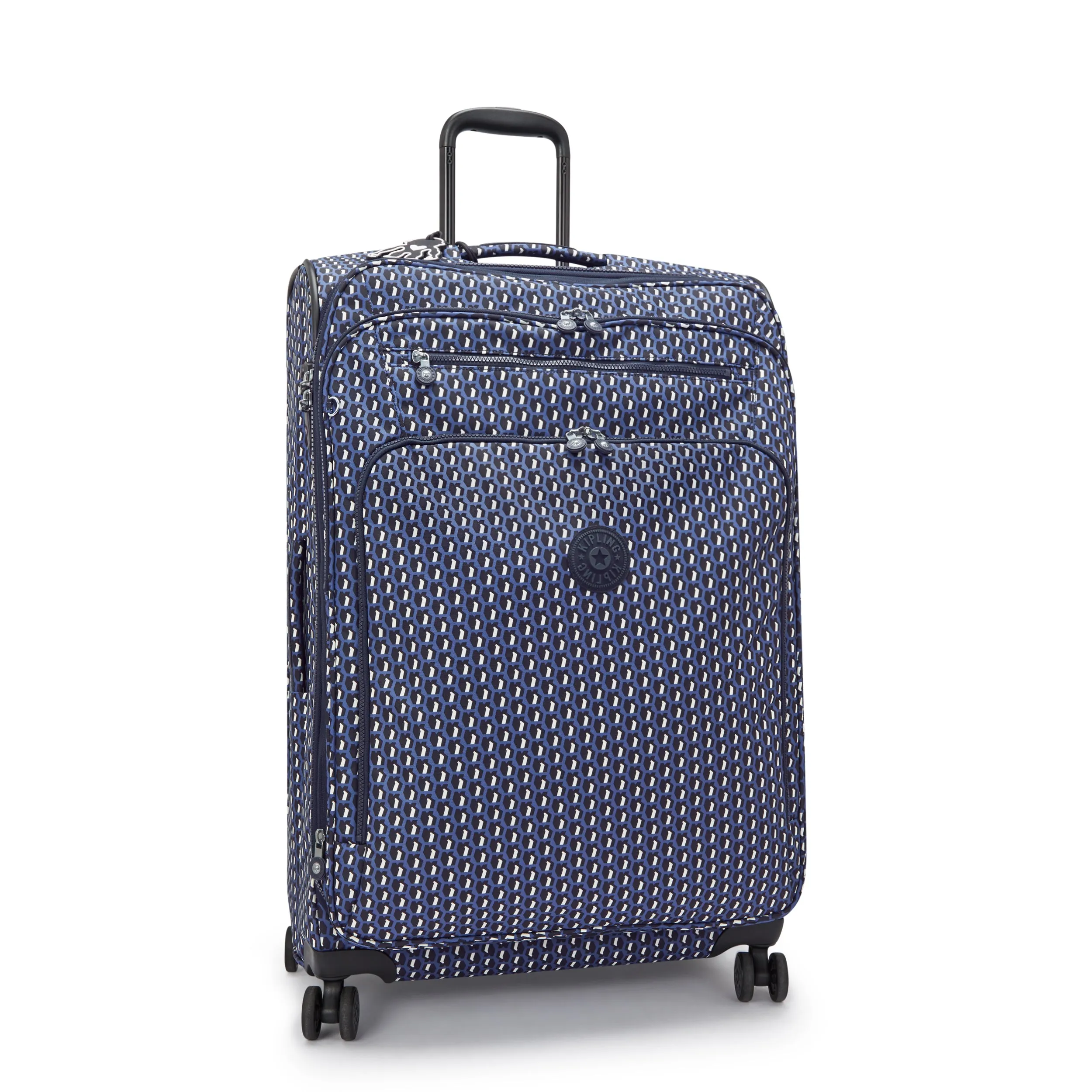 Kipling New Youri Spin L 3D K Blue Large Expandable Spinner I7640-4JS