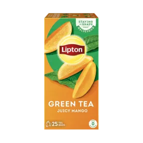 LIPTON GREEN TEA JUICY MANGO 25 TEA BAGS