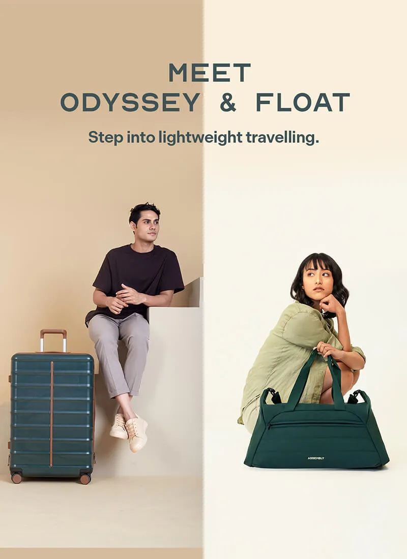 Odyssey & Float Duffle Combo | Forest Green | Large Hard Luggage & Duffle