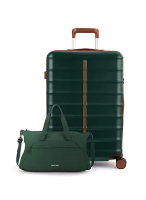 Odyssey & Float Duffle Combo | Forest Green | Large Hard Luggage & Duffle