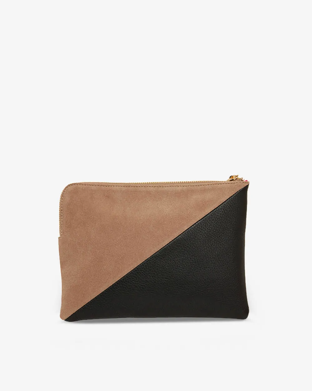 Paige Clutch Splice - Black & Fawn