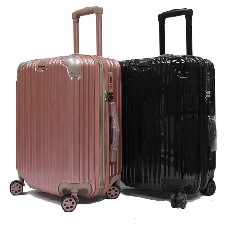 Sleek Expandable Polycarbonate Luggage with Spinner Wheels and Recessed Safe Skies TSA Lock