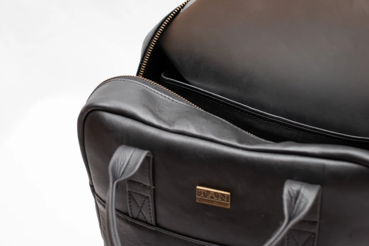 Tan Leather Goods - Charlie Backpack | Black