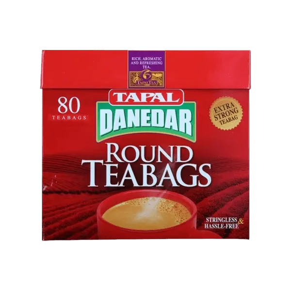 TAPAL DANEDAR ROUND TEA BAGS 80PCS