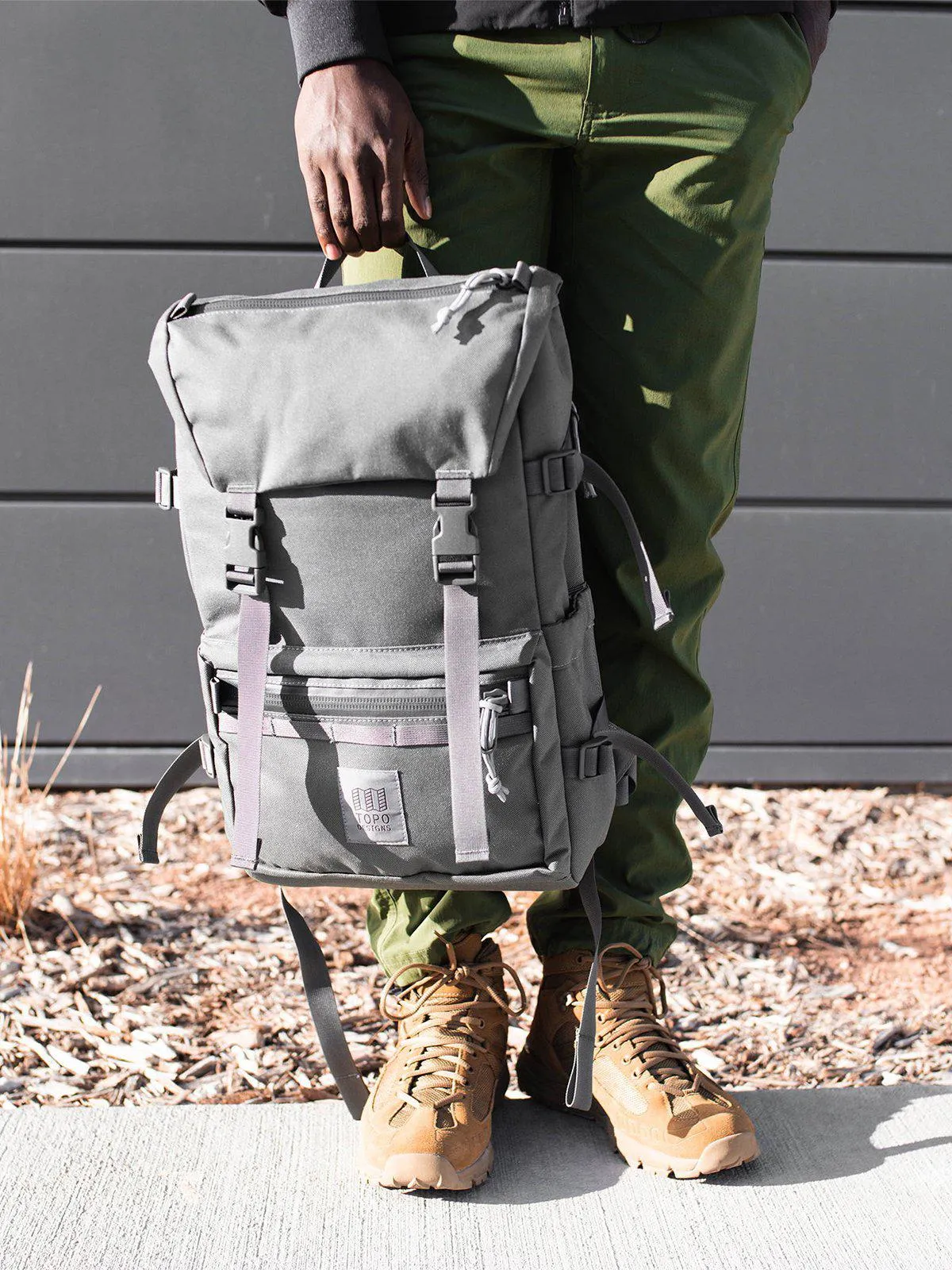 Topo Designs Rover Pack Tech Charcoal