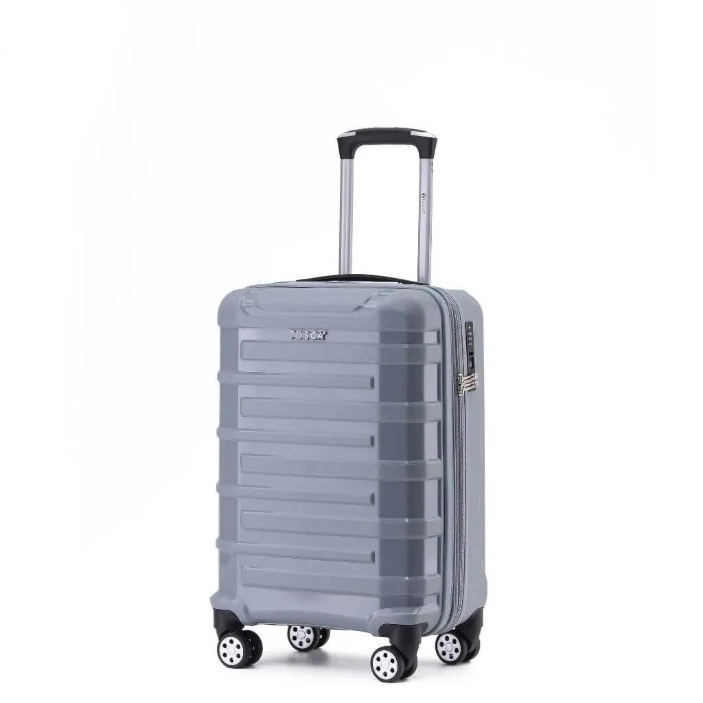 Tosca Warrior 3 Piece Hardsided Suitcase Set - Silver