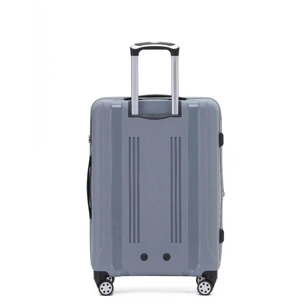 Tosca Warrior 3 Piece Hardsided Suitcase Set - Silver