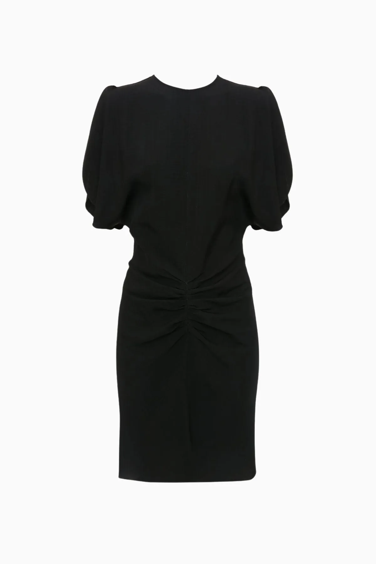 Victoria Beckham Gathered Waist Mini Dress - Black