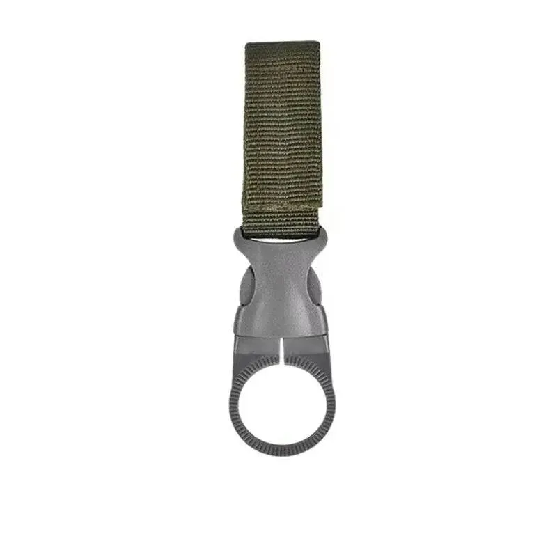 Webbing Buckle Hook Water Bottle Holder Clip Outdoor Military Nylon EDC Climb Carabiner Belt Backpack Hanger Camp